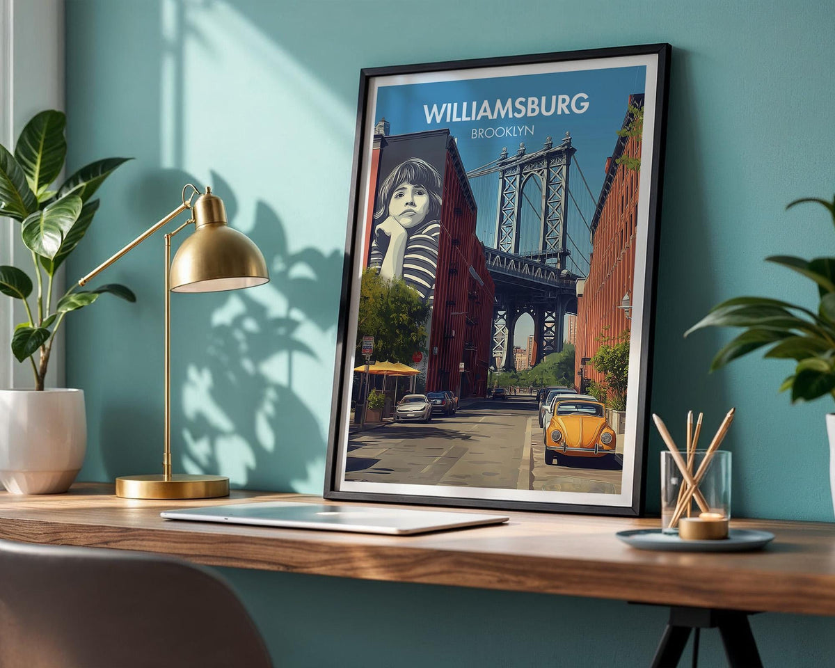 Williamsburg New York Poster - WanderWall