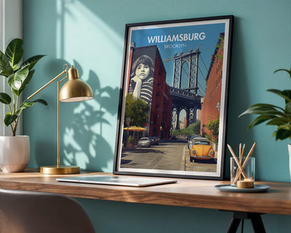 Williamsburg New York Poster - WanderWall