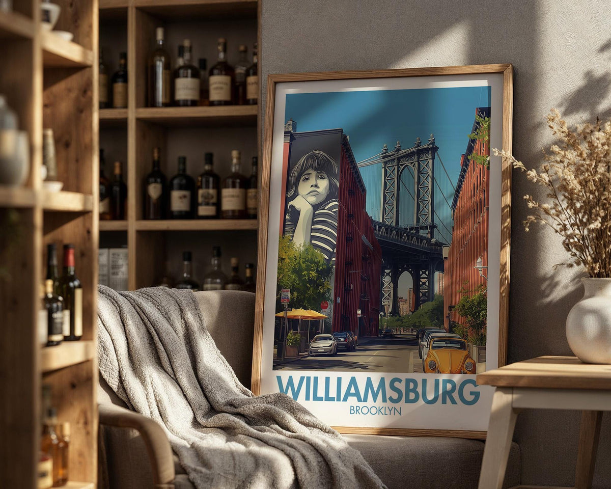 Williamsburg New York Poster - WanderWall
