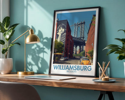 Williamsburg New York Poster - WanderWall
