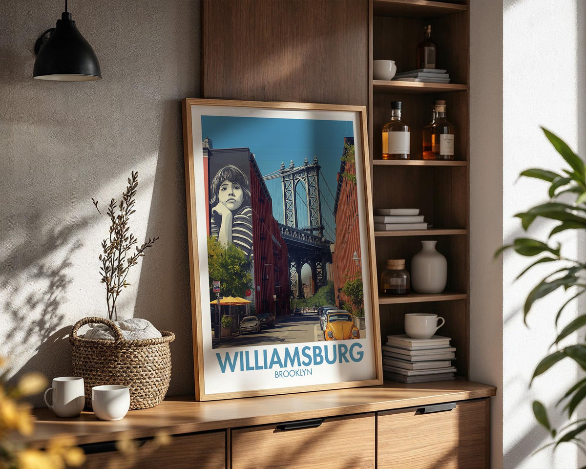 Williamsburg New York Poster - WanderWall