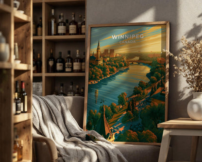 Winnipeg Manitoba Travel Poster - WanderWall