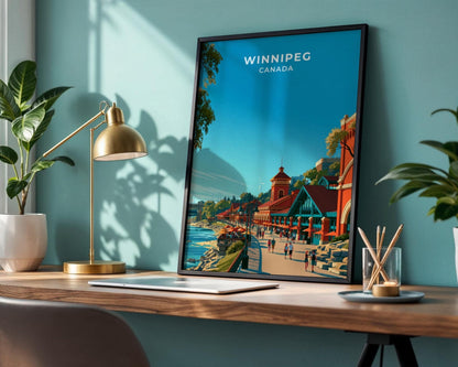 Winnipeg Manitoba Travel Poster - WanderWall