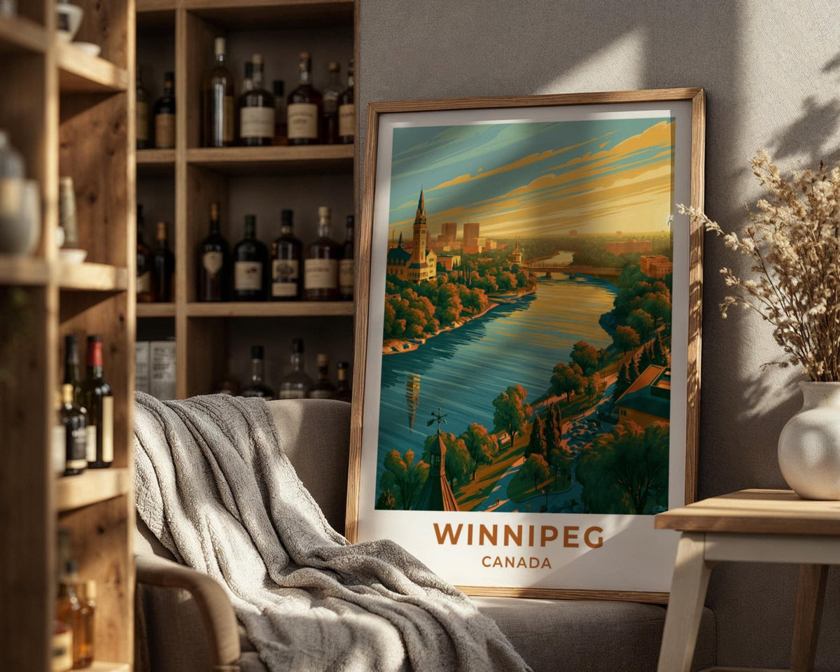 Winnipeg Manitoba Travel Poster - WanderWall