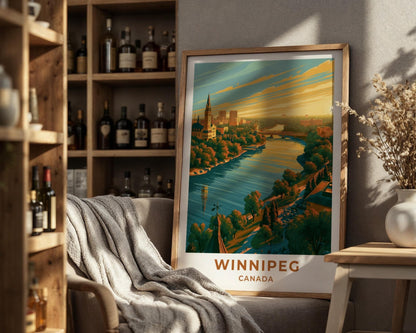 Winnipeg Manitoba Travel Poster - WanderWall