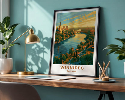 Winnipeg Manitoba Travel Poster - WanderWall