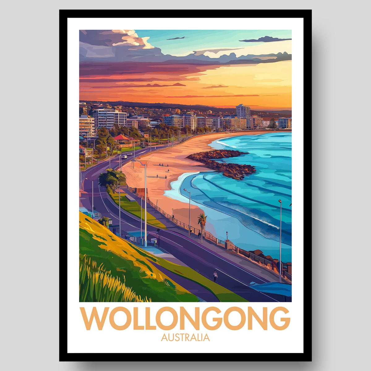 Wollongong Poster - WanderWall
