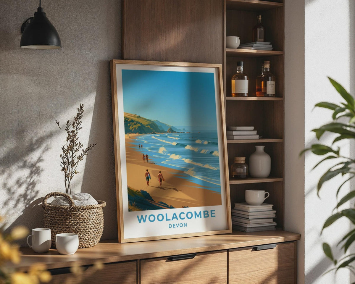 Woolacombe Poster - WanderWall