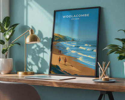 Woolacombe Poster - WanderWall