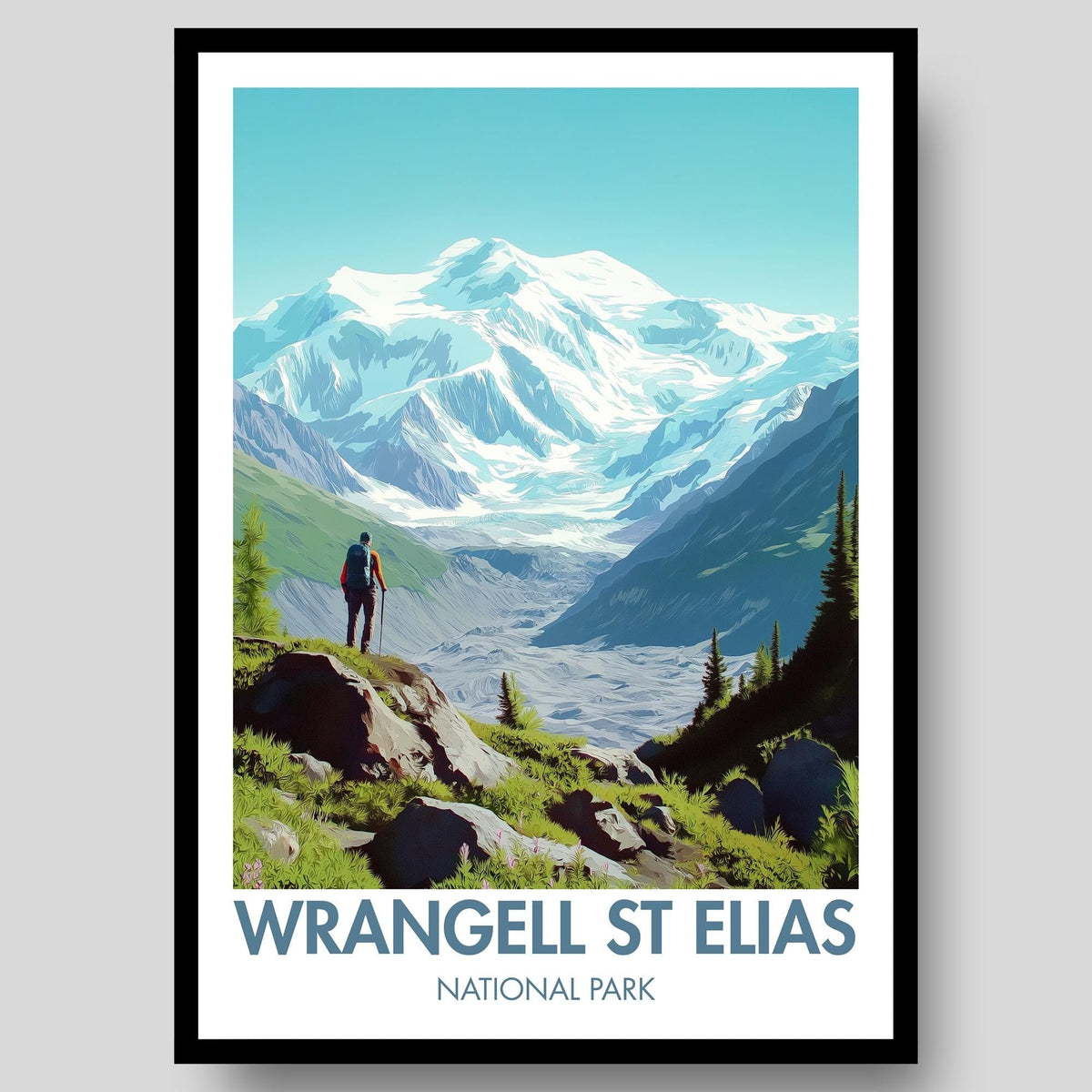 Wrangell St Elias Poster - WanderWall