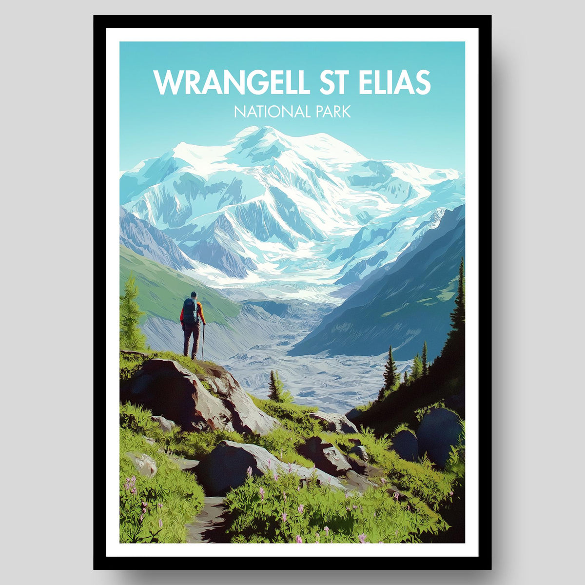 Wrangell St Elias Poster - WanderWall