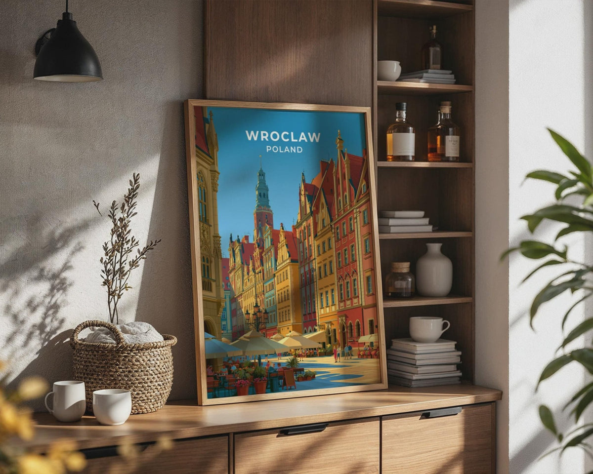 Wroclaw Poland Travel Poster - WanderWall