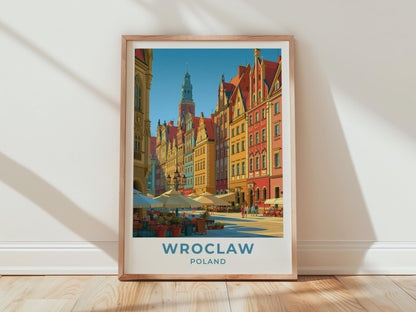 Wroclaw Poland Travel Poster - WanderWall