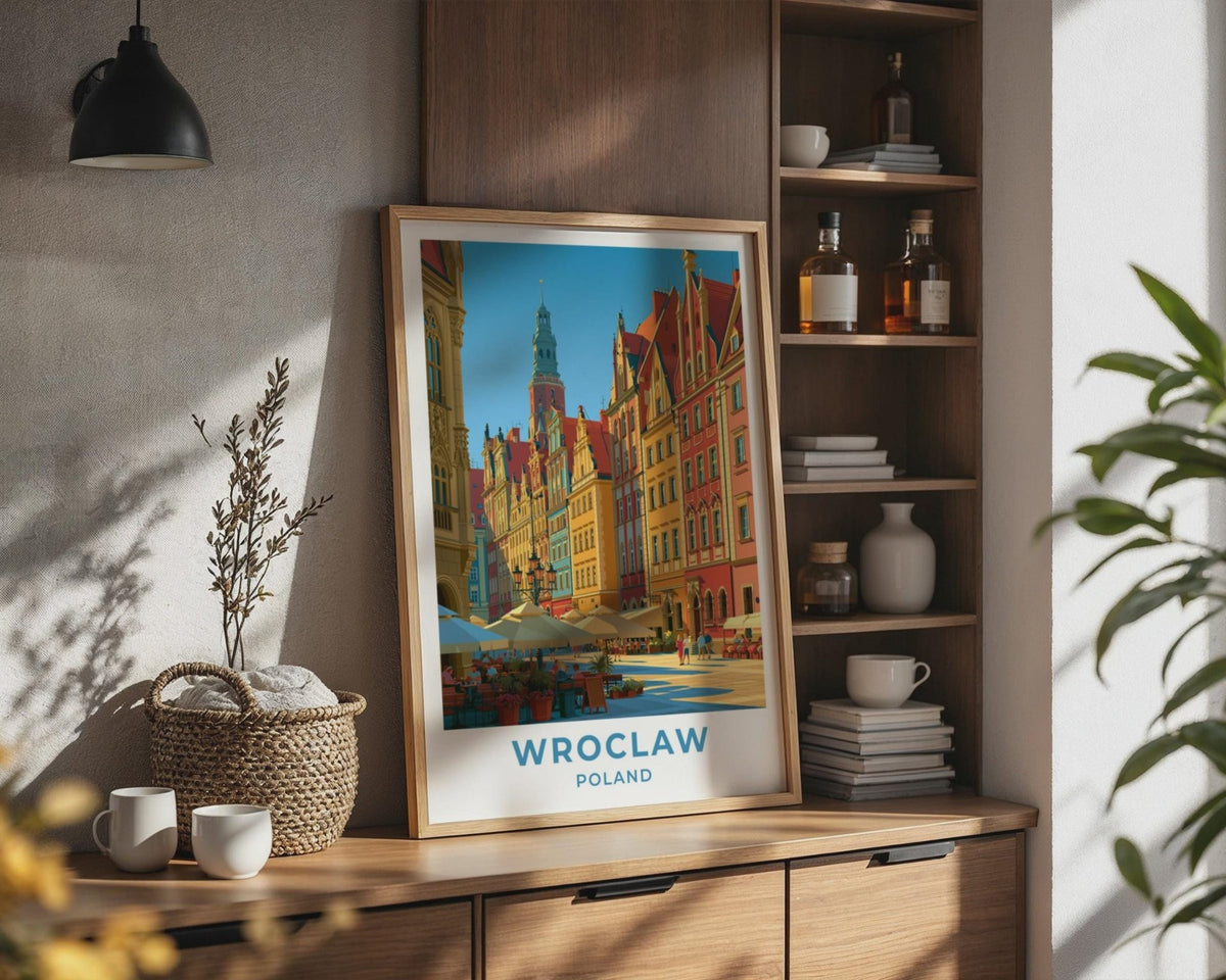 Wroclaw Poland Travel Poster - WanderWall
