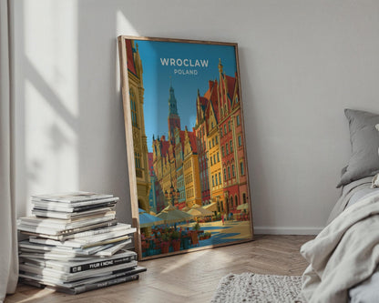 Wroclaw Poland Travel Poster - WanderWall