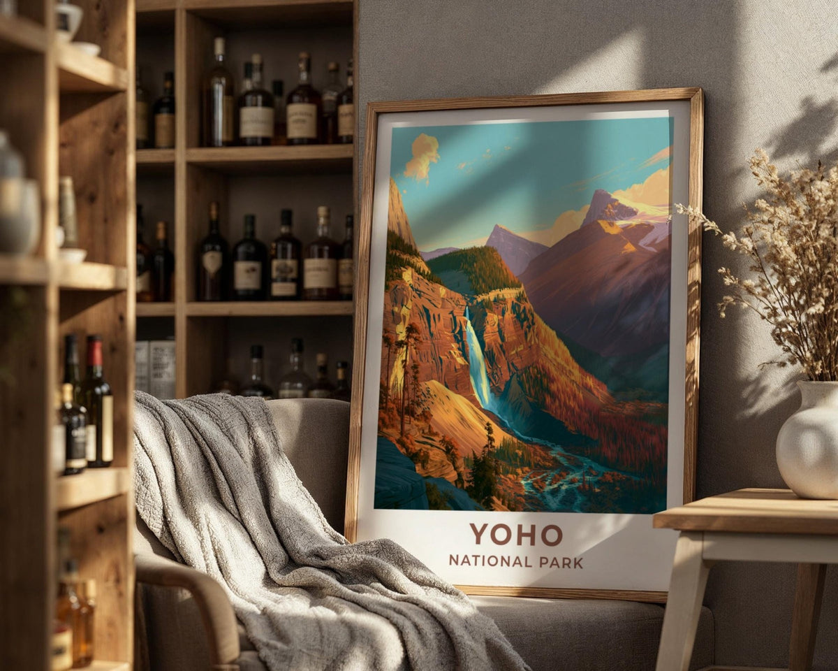 Yoho National Park British Columbia Travel Poster - WanderWall