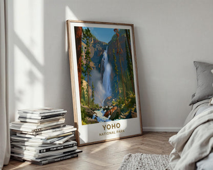 Yoho National Park British Columbia Travel Poster - WanderWall