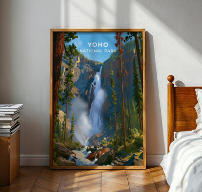 Yoho National Park British Columbia Travel Poster - WanderWall