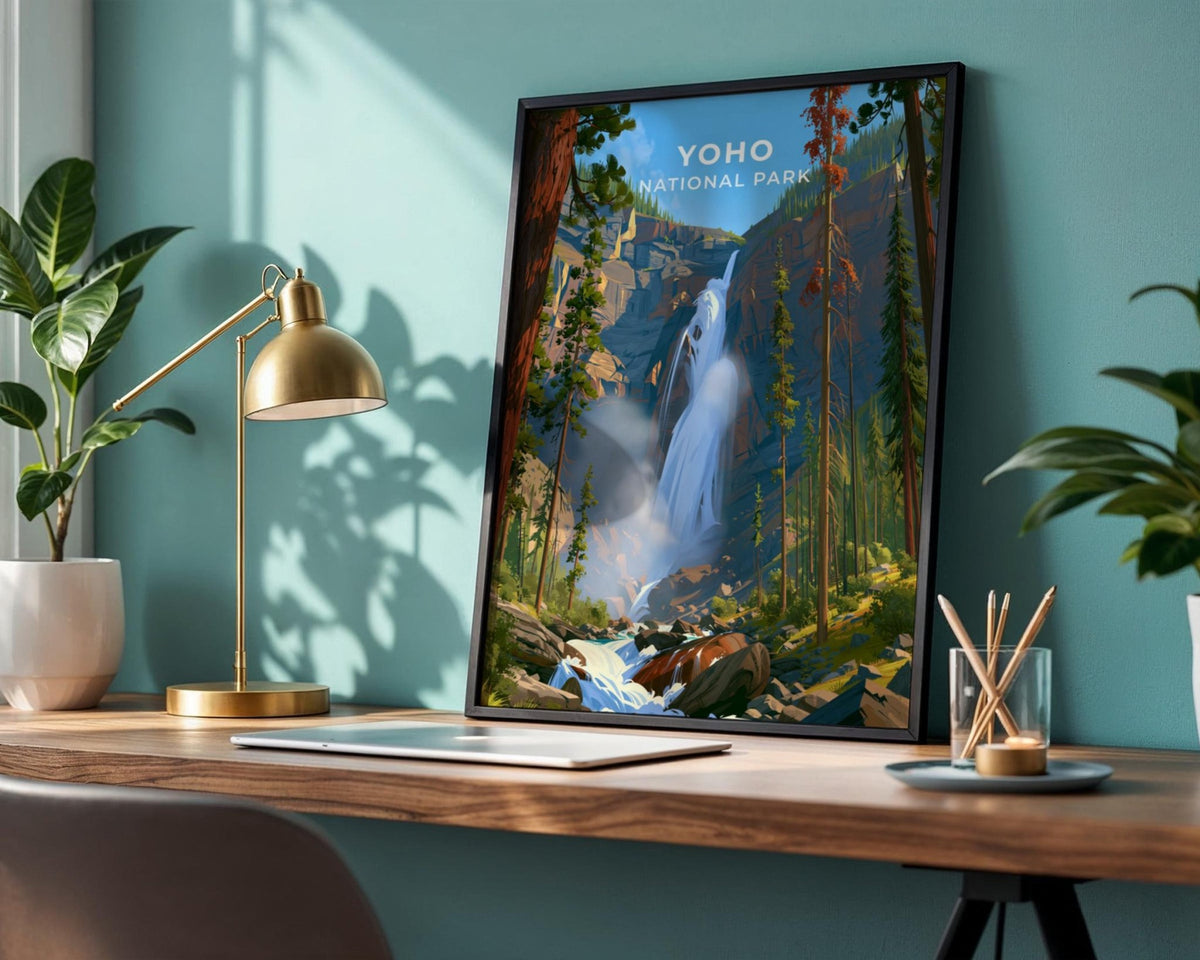Yoho National Park British Columbia Travel Poster - WanderWall