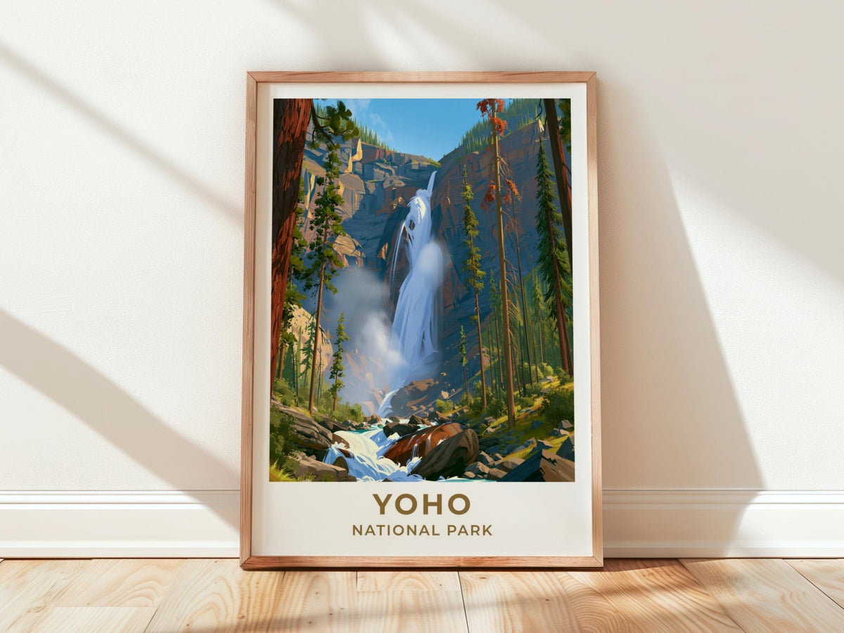 Yoho National Park British Columbia Travel Poster - WanderWall