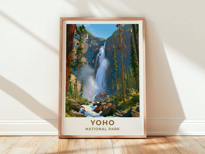 Yoho National Park British Columbia Travel Poster - WanderWall