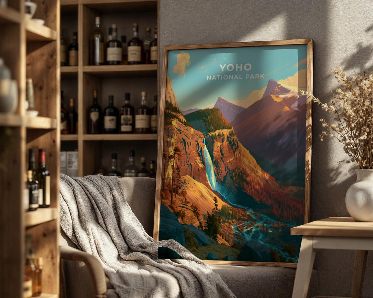 Yoho National Park British Columbia Travel Poster - WanderWall