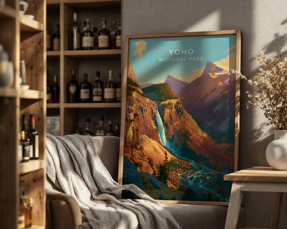 Yoho National Park British Columbia Travel Poster - WanderWall