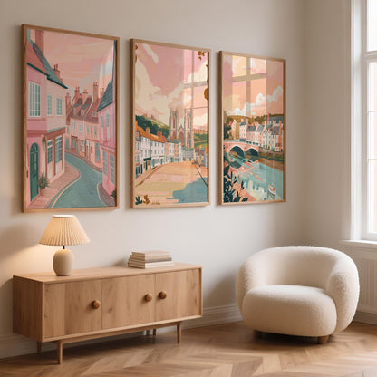 York Set of 3 Posters | York Gallery Wall Art - WanderWall