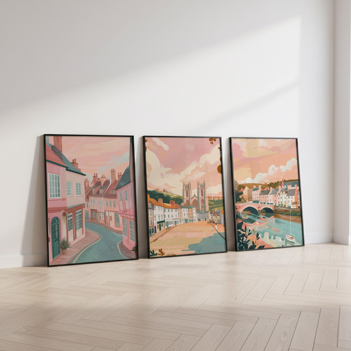 York Set of 3 Posters | York Gallery Wall Art - WanderWall