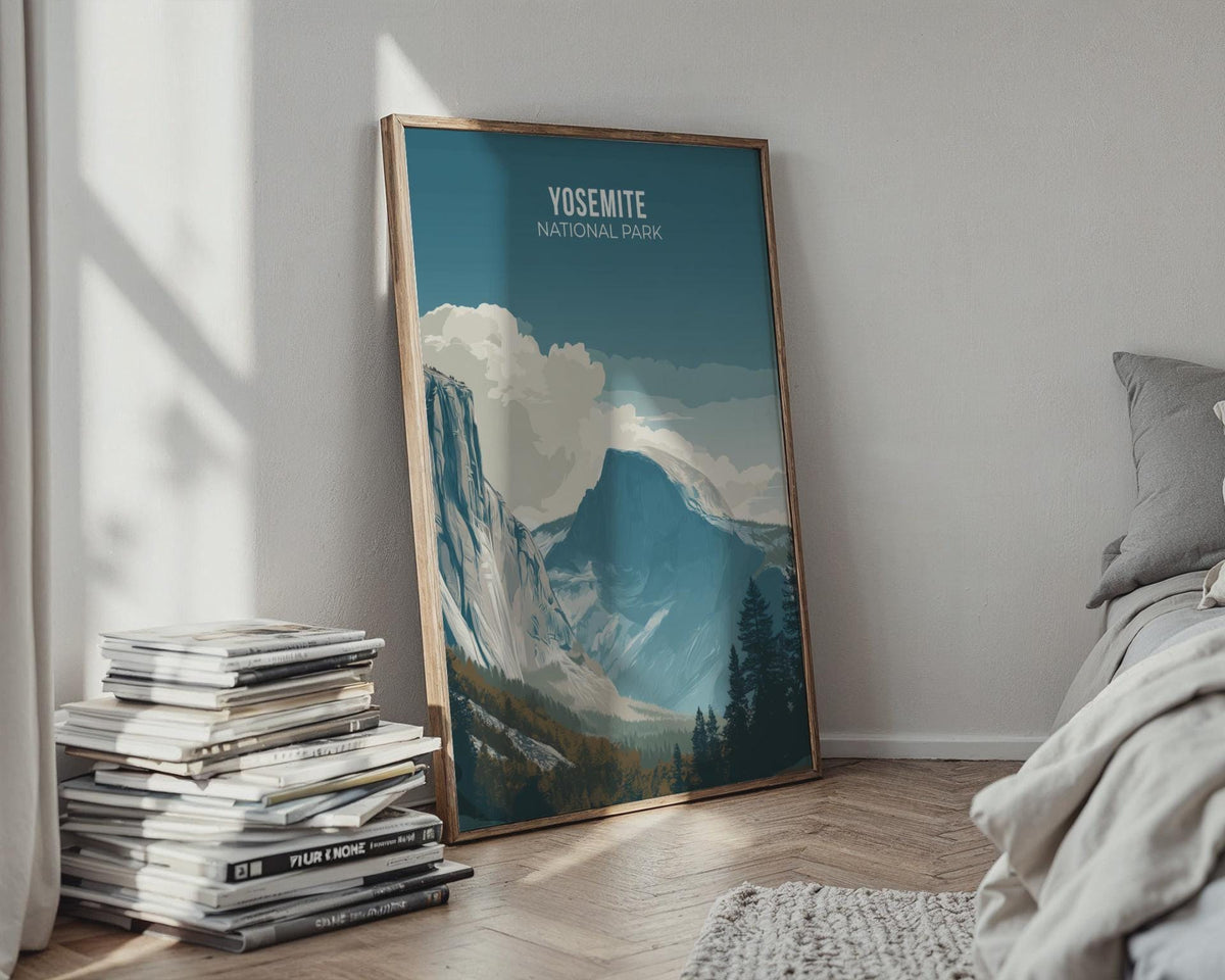 Yosemite National Park Landscape Poster Art Print - WanderWall