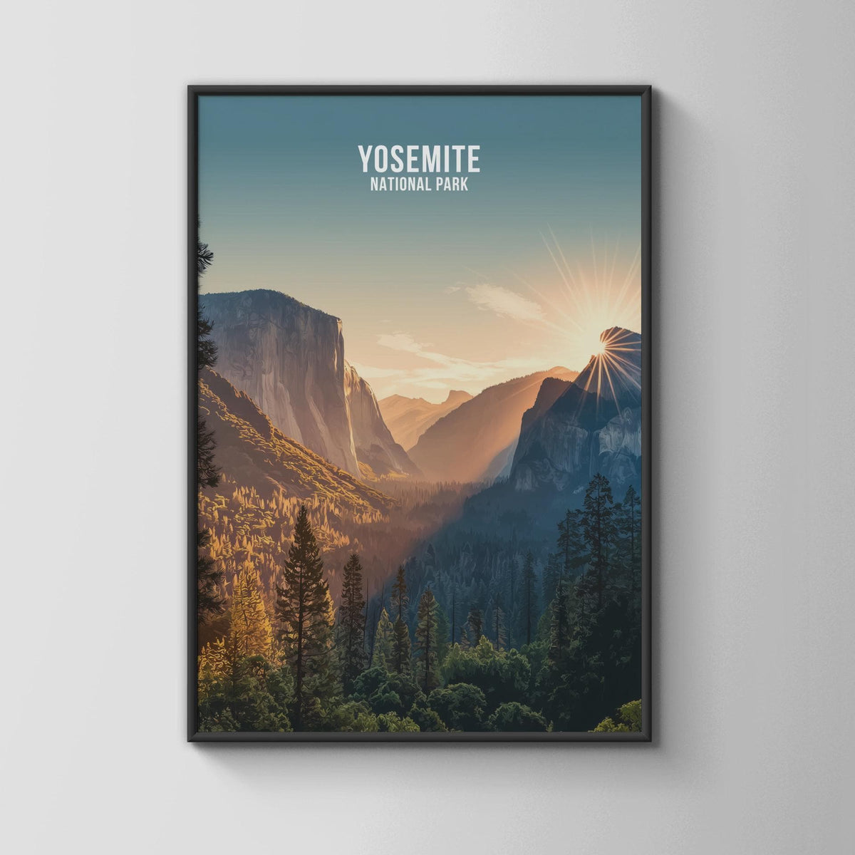 Yosemite National Park Scenic Wall Art Print - WanderWall