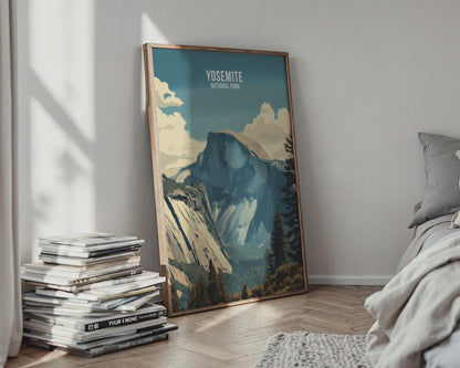 Yosemite National Park Wall Art Print Mountain Scenery Landscape - WanderWall
