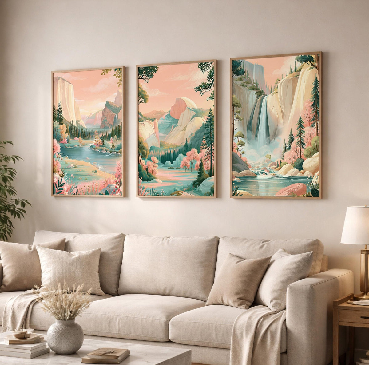 Yosemite Set of 3 Posters | Yosemite Gallery Wall Art - WanderWall