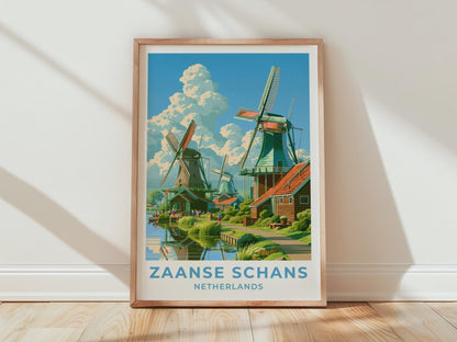 Zaanse Schans Netherlands Travel Poster - WanderWall