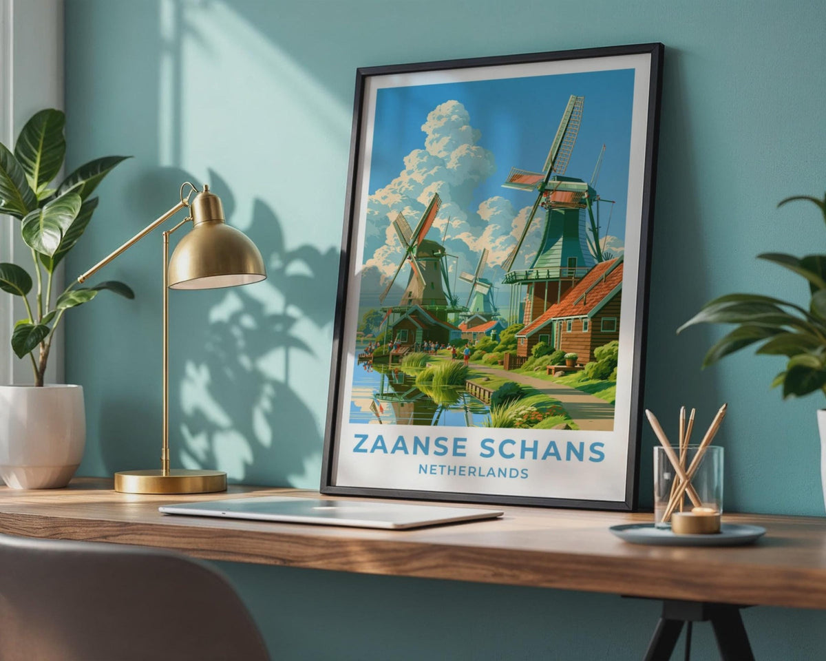 Zaanse Schans Netherlands Travel Poster - WanderWall