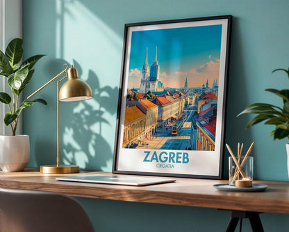 Zagreb Poster - WanderWall
