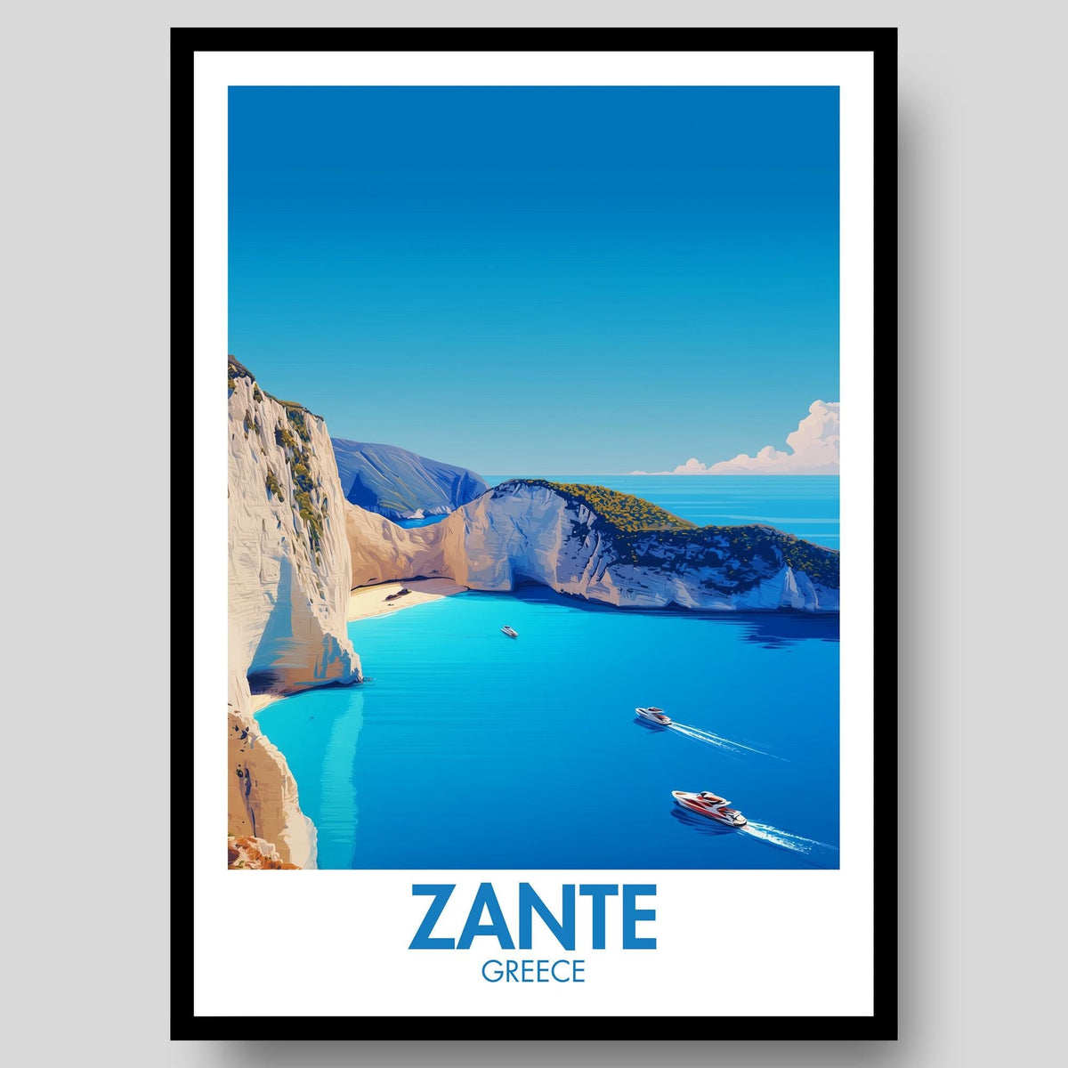 Zante Poster - WanderWall