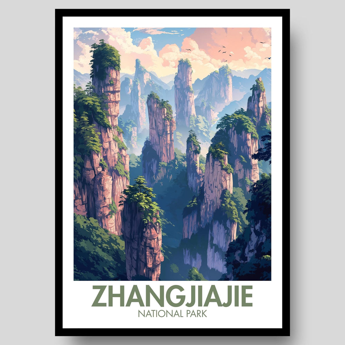 Zhangjiajie National Park Poster - WanderWall