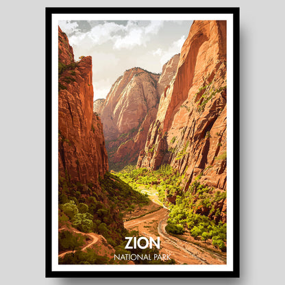 Zion National Park Poster - WanderWall