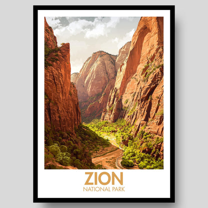 Zion National Park Poster - WanderWall