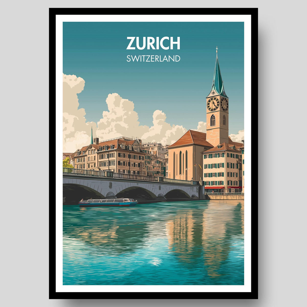Zurich Poster - WanderWall